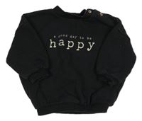 Čierna oversize mikina s nápisom zn. George