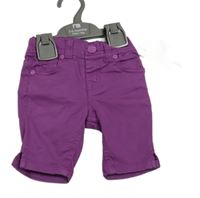 Nové - Fialové plátenné nohavice Mothercare