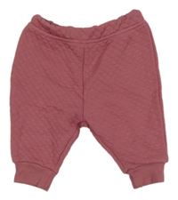 Vínové prešívané tepláky Impidimpi