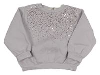 Lila mikina s flitrami H&M