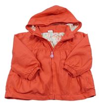 Červená šušťáková jarná bunda s kapucňou H&M