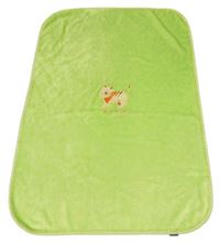 Zelená chlupatá španělská deka s tygrem Manterol