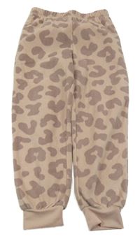 Staroružové vzorované fleecové tepláky H&M