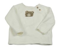 Smotanová vzorovaná mikina s medvěďom F&F