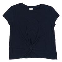 Tmavomodré tričko s uzlom S. Oliver