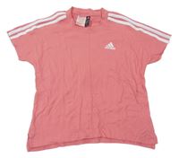 Lososové tričko s logem Adidas