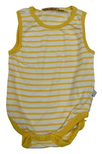 Bielo-horčicové pruhované body Liegelind