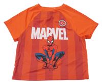 Červené pruhované športové tričko so Spidermanem Marvel