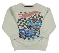 Svetlosivá mikina s HotWheels