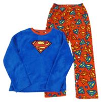 Modro-červené chlpaté pyžama so Spidermanem Primark