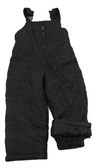 Černé šusťákové funkční laclové oteplovačky OshKosh