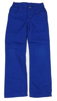 Zafírové plátenné nohavice Lupilu