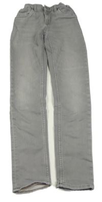 Sivé slim fit waist leg teplákové rifle GARCIA JEANS