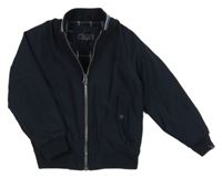 Tmavomodrý šusťákový jarní bomber Next