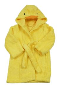 Žlutý froté župan s kapucí - Kačenka F&F