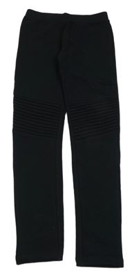 Čierne zateplené tregíny s žebrováním Yigga