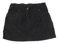 Tmavosivá menšestrová sukňa