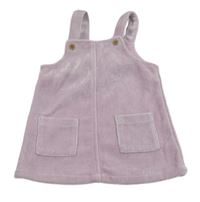 Lila plyšové rebrované na traké šaty George