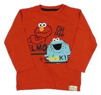 Červené triko s příšerkami Next