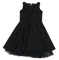 Čierne vzorované šaty St. Bernard