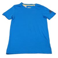 Modré sportovní tričko s logem Adidas