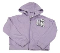 Fialová prepínaci mikina s Hello Kitty a kapucňou Tu