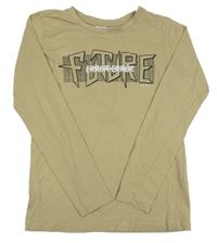 Béžové triko s nápisem Chapter Young