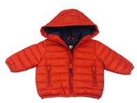 Červená šušťáková prešívaná zimná bunda s kapucňou V by Very