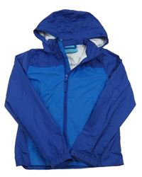 Tmavomodrá šusťáková jarní funkční bunda s kapucí Mountain Warehouse