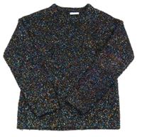 Čierno-farebný trblietavý sveter Matalan