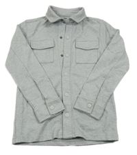 Světlešedá melírovaná tepláková košile F&F