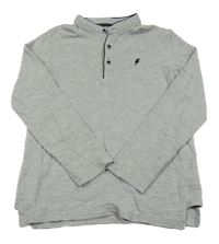 Šedé triko s bleskem Matalan