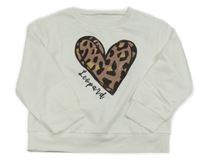 Biela mikina so srdcem