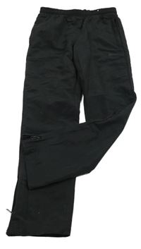 Čierne šušťákové nohavice s logom Slazenger