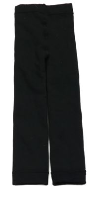 Čierne zateplené punčocháčové legíny Ergee