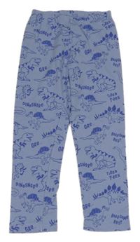Světlemodré pyžamové kalhoty s diny H&M