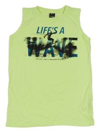Nenově zelené tielko so surferom Chapter young