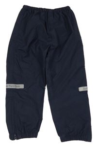 Tmavomodré šusťákové voděodolné kalhoty Jojo Maman Bébé