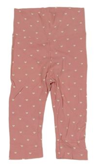 Ružové legíny so srdiečkami H&M