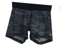 Dámské černo-šedé melírované sportovní elastické kraťasy Adidas 