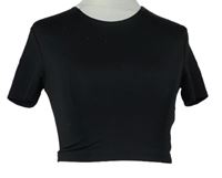 Dámské černé elastické crop tričko Zara 