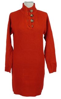 Dámské červené svetrové šaty Brave Soul 