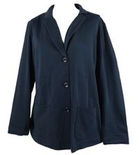 Dámske tmavomodré teplákové sako Heine