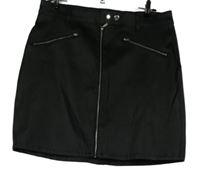 Dámska čierna koženková sukňa Primark