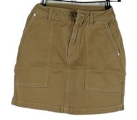 Dámska béžová rifľová sukňa H&M