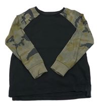 Černo-army triko Next