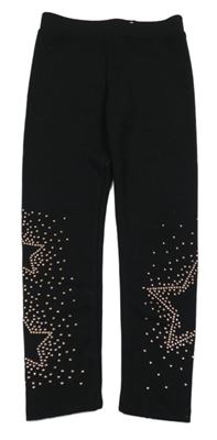 Černé legíny s hvězdičkami George