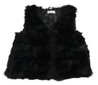 Čierna kožušinová vesta H&M