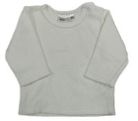 Biela zamatová mikina Ergee