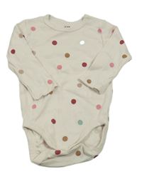 Světlebéžové puntíkaté body H&M